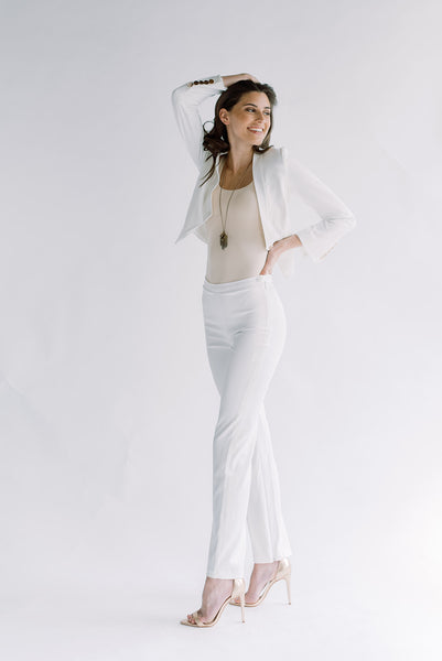 The Clara Women's Blazer in White