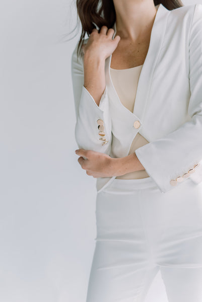 The Clara Women's Blazer in White