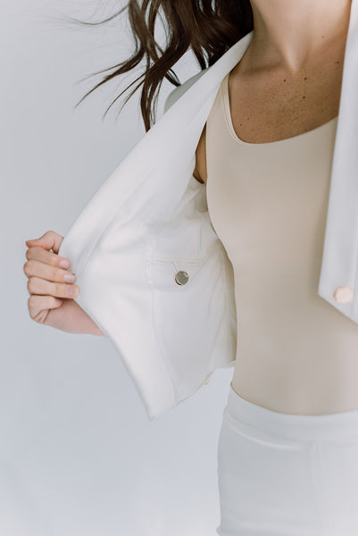 The Clara Women's Blazer in White